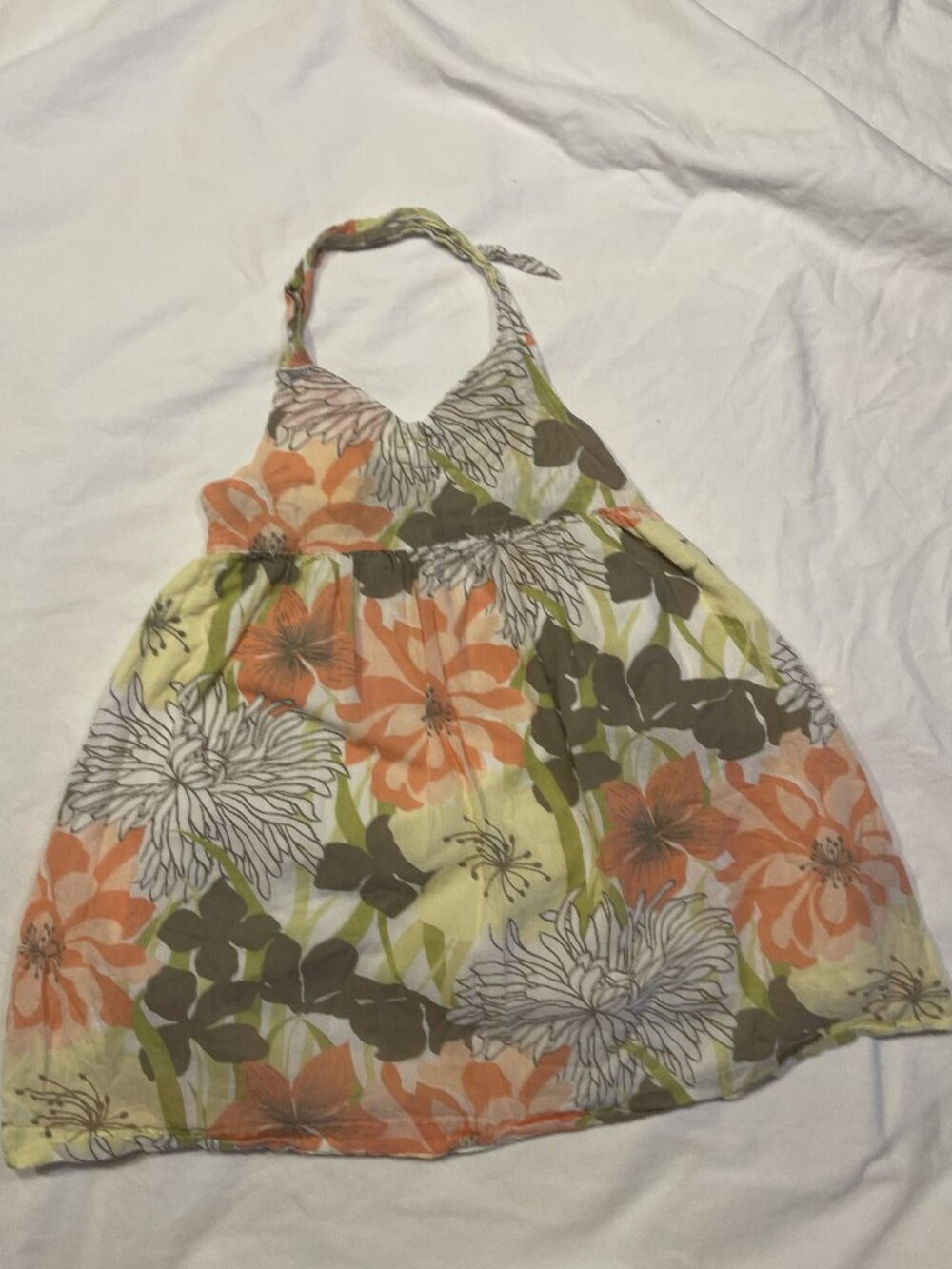 Janie & Jack Floral Tropical Print Dress Size 3T
